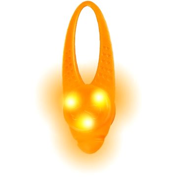 LaRoo LED blikajúci prívesok silikón oranžový