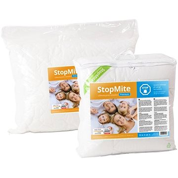 StopMite Premium sada polštář 70x90 + přikrývka 140x200 cm