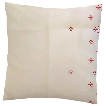 Chanar Polštářek Krásný spánek - krém, červená 40×40 cm