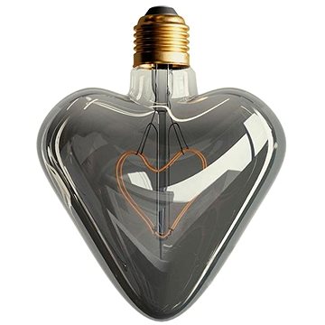 Daylight Italia Stmívatelná okrasná žárovka srdce E27 Heart Smoky 5W CRI80 2000K