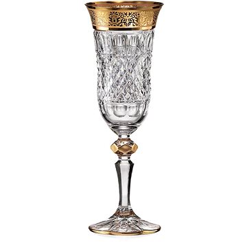 Bohemia Crystal Sada sklenic na šampaňské 2 ks 150 ml FELICIE ROMANTIC