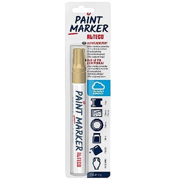 Alteco Popisovač lakový Paint Marker 2mm - zlatý