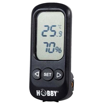 Hobby digitálny teplomer a vlhkomer s funkciou alarmu s presnosťou +/- 0,5° C, +/-3 %