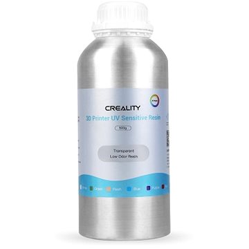 E-shop Creality Low odor rigid Resin (500g), Transparent