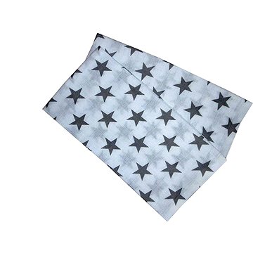 PREM INTERNACIONAL Bambusová plena 70×70 cm - Hvězdy šedé (balení 5 ks)