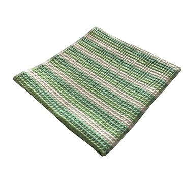 Praktik Vaflový ručník 50×100 cm zelený