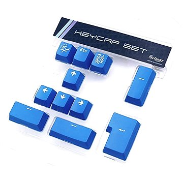 Ducky PBT Double-Shot Keycap Set, modrá, 11 kláves