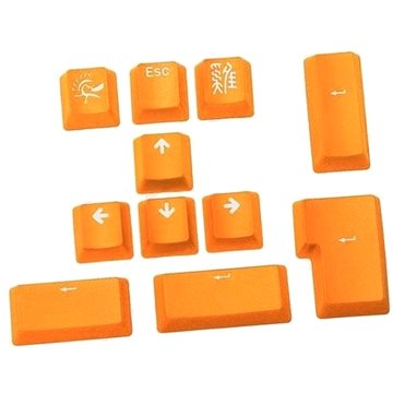 E-shop Ducky PBT Double-Shot Keycap Set - orange - 11 Tasten