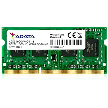 E-shop ADATA SO-DIMM 4GB DDR3 1600MHz CL11 Single Tray