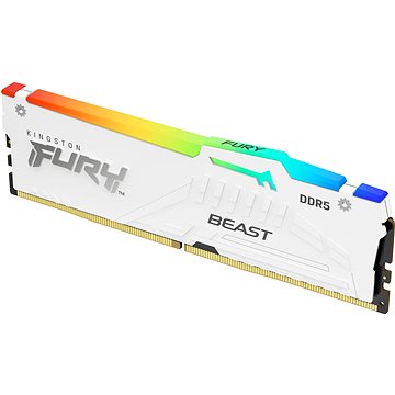 E-shop Kingston FURY 16GB DDR5 5600MHz CL36 Beast White RGB EXPO