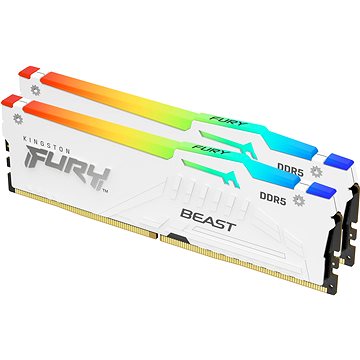E-shop Kingston FURY 32GB KIT DDR5 5200MHz CL36 Beast White RGB EXPO