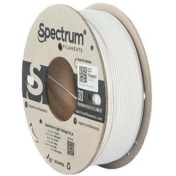 E-shop Filament Spectrum Light Weight PLA 1.75mm Pure White 0.25kg