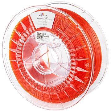 Filament Spectrum PC 275 1.75mm Transparent Orange 1kg