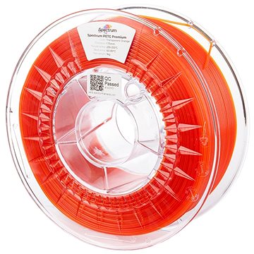 E-shop Filament Spectrum Premium PET-G 1.75mm Transparent Orange 1Kg