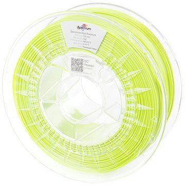 E-shop Filament Spectrum Premium PLA 1.75mm Fluorescent Yellow 1Kg