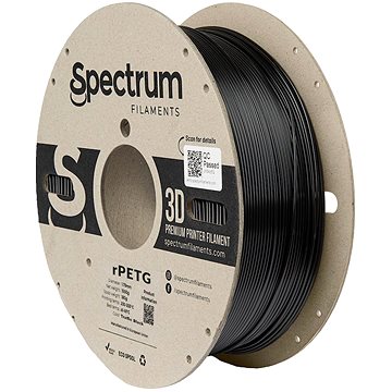 E-shop Filament Spectrum rPETG 1.75mm Traffic Black 1Kg