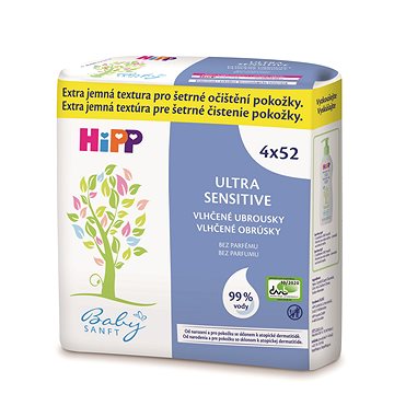 HiPP Babysanft ULTRA SENSITIVE 4× 52 ks