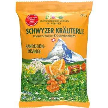 DOMACO Švýcarské bonbony rakytník-pomeranč