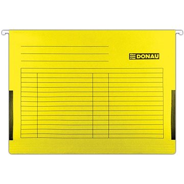 E-shop DONAU A4 Hängemappen mit Seitenlaschen - gelb - 5 Stück Packung