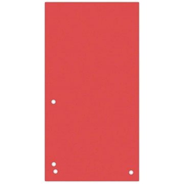 E-shop DONAU Trennblätter - rot - Papier - 1/3 A4 - 235 mm x 105 mm - 100 Stück Packung