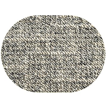 Kusový koberec Alassio béžová ovál 80 × 150 cm