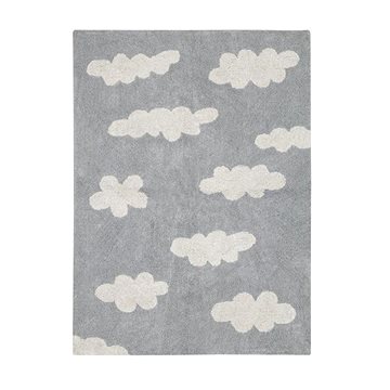 Přírodní koberec, ručně tkaný Clouds Grey 120 × 160 cm