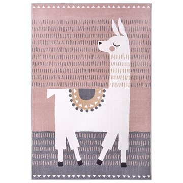 Dětský koberec New Adventures 105322 Pastel pink Gray 80 × 150 cm