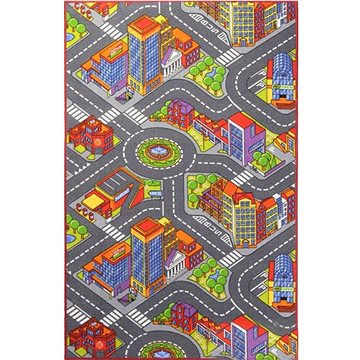 Dětský kusový koberec silnice Big City 140 × 200 cm