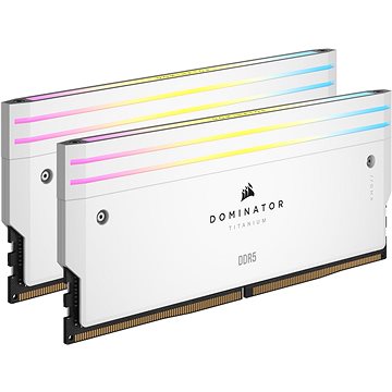 E-shop Corsair 32GB KIT DDR5 6000MT/s CL30 Dominator Titanium White XMP