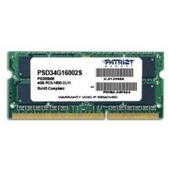 E-shop Patriot SO-DIMM 4 GB DDR3 1600 MHz CL11 Signature Line