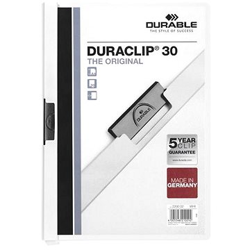 E-shop Durable Duraclip A4 - 30 Blatt - weiß