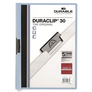 E-shop DURABLE Duraclip A4, 30 Blatt, hellblau