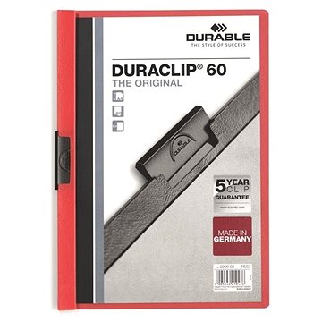 E-shop DURABLE Duraclip A4, 60 Blatt, rot