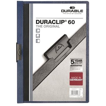 E-shop Durable Duraclip A4 - 60 Blatt - blau