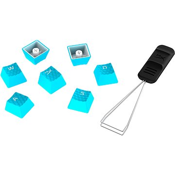 E-shop HyperX Gummi-Tastenkappen, blau (US)