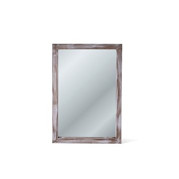 Nástěnné zrcadlo WALL, hnědá, 86 x 60 x 4 cm