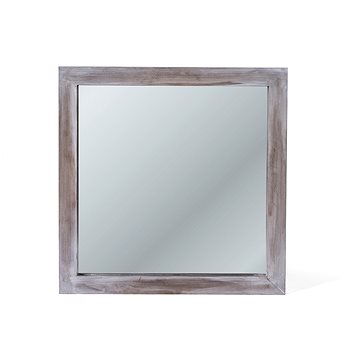 Nástěnné zrcadlo DIA, hnědá, 60 x 60 x 4 cm