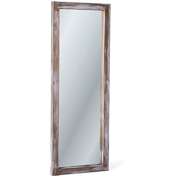 Nástěnné zrcadlo LUCAS, hnědá, 124 x 47 x 2 cm