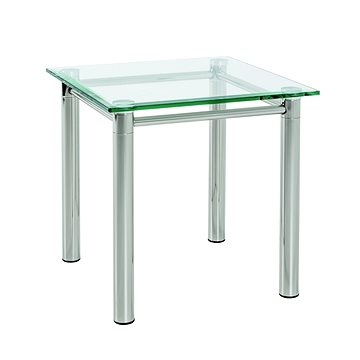 Odkládací stolek Embu, 42 cm, čiré sklo