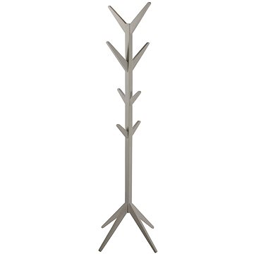 Stojanový věšák dřevěný Ascot, 178 cm, šedá