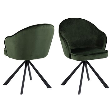 Design Scandinavia Jídelní židle Mitzie, zelená