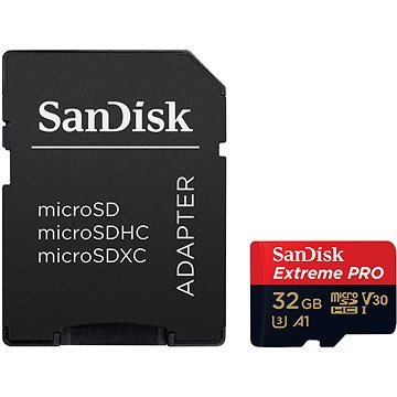 E-shop SanDisk MicroSDHC 32GB Extreme Pro A1 UHS-I (V30) + SD Adapter