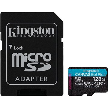 E-shop Kingston Canvas Go Plus microSDXC 128 GB + SD-Adapter