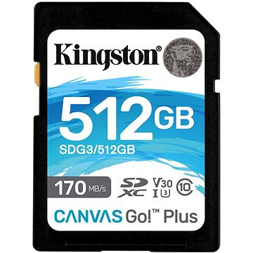 E-shop Kingston Canvas Go Plus SDXC 512 GB + SD-Adapter