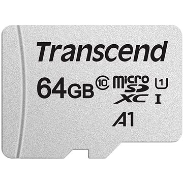 E-shop Transcend microSDXC 300S 64 GB + SD Adapter