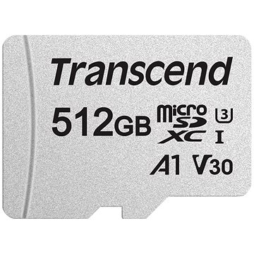 E-shop Transcend microSDXC 300S 512 GB + SD Adapter