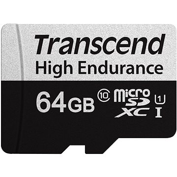 E-shop Transcend microSDXC 64GB 350V + SD-Adapter