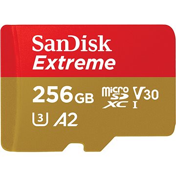 E-shop SanDisk microSDXC 256GB Extreme + Rescue PRO Deluxe + SD-Adapter