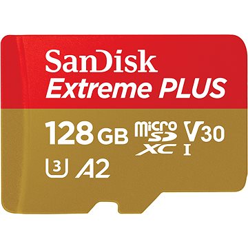 E-shop SanDisk microSDXC 128GB Extreme PLUS + Rescue PRO Deluxe + SD-Adapter