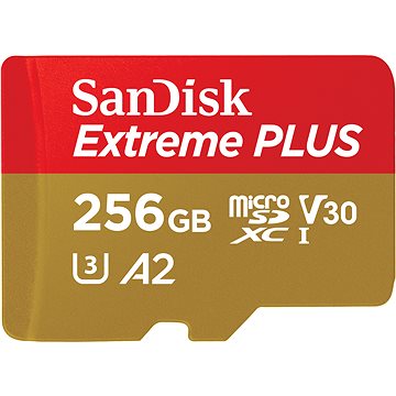 E-shop SanDisk microSDXC 256GB Extreme PLUS + Rescue PRO Deluxe + SD-Adapter